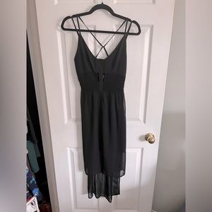 Cotton candy brand black high low dress